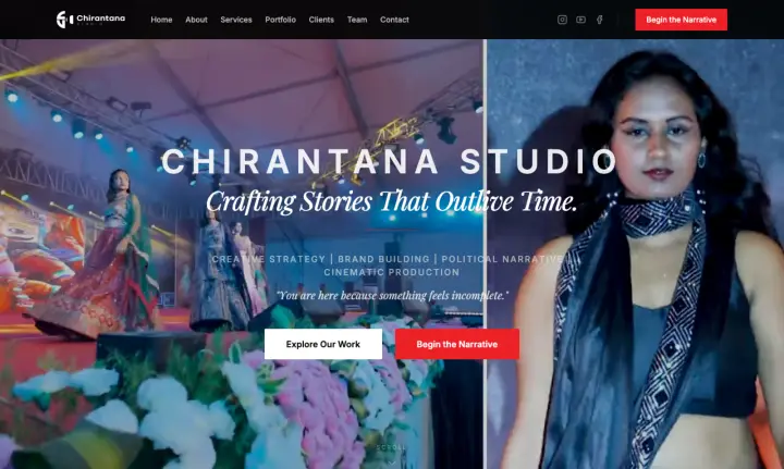 Chirantana Studios — homepage