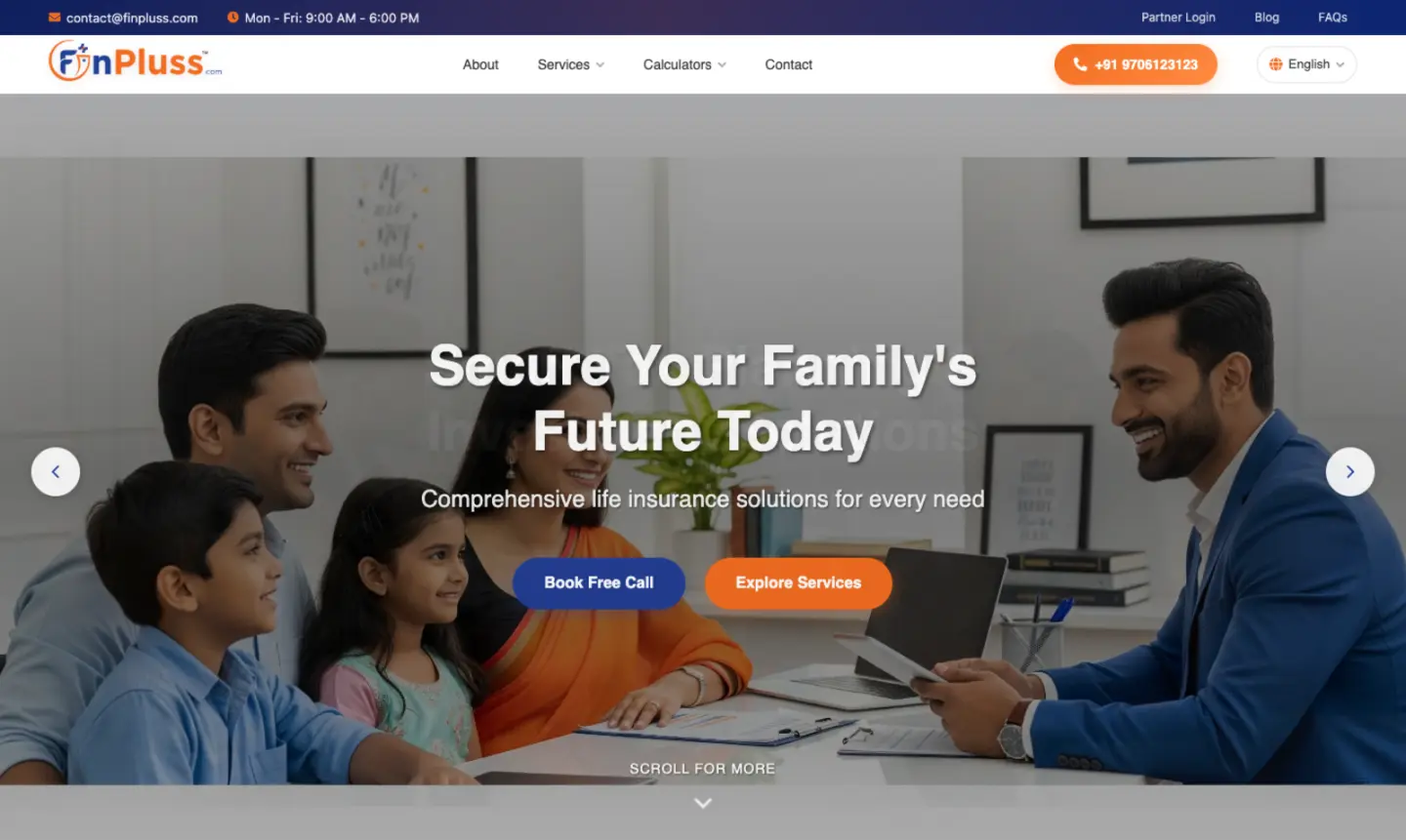 FinPluss — homepage